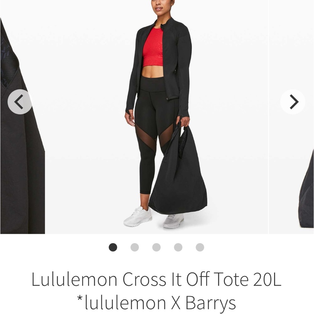 Lululemon x Barry’s Black Tote Bag